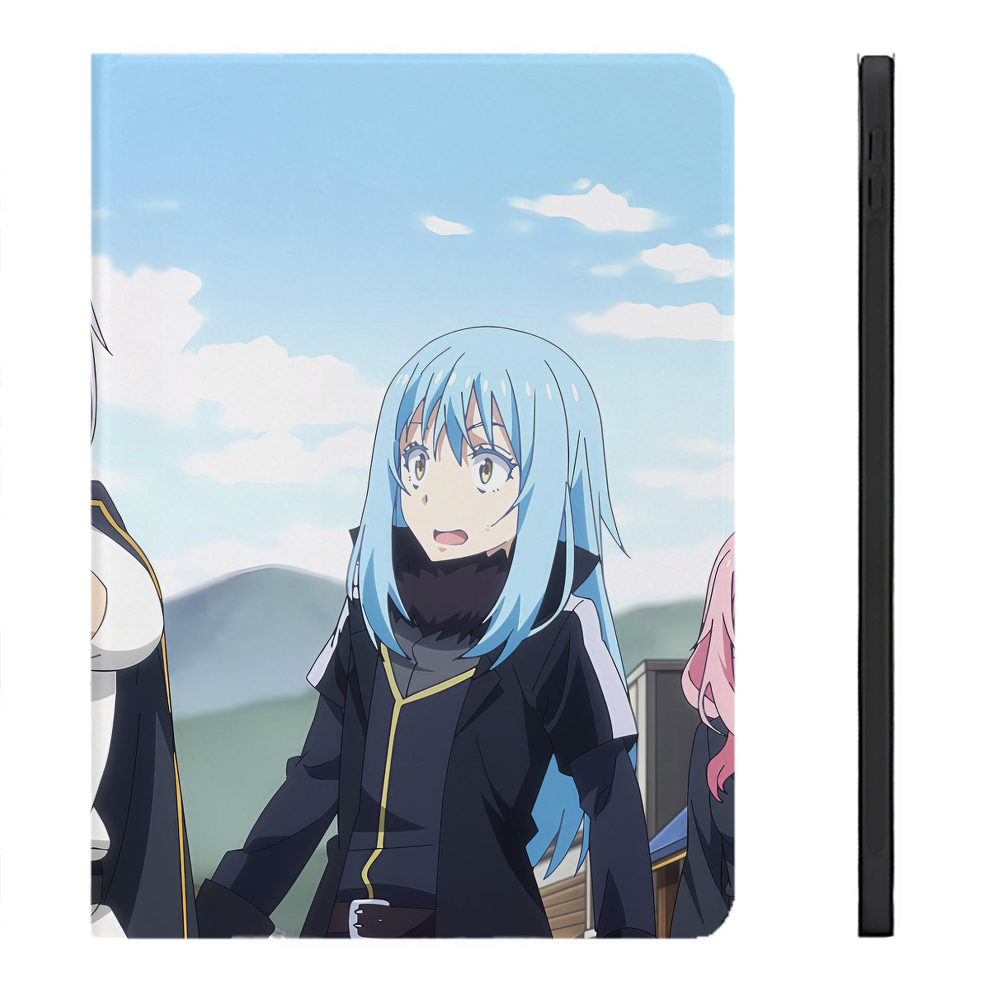 （画像用） 転スラ Regarding Reincarnated to Slime IPadケース ペンホルダー付き ブックスタイルデザイン